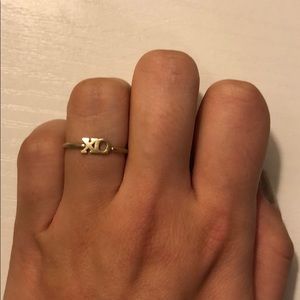 Dogeared Dainty XO Ring